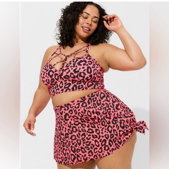 torrid Other - Torrid Swim Skirt Neon Leopard NWT SZ 4X
